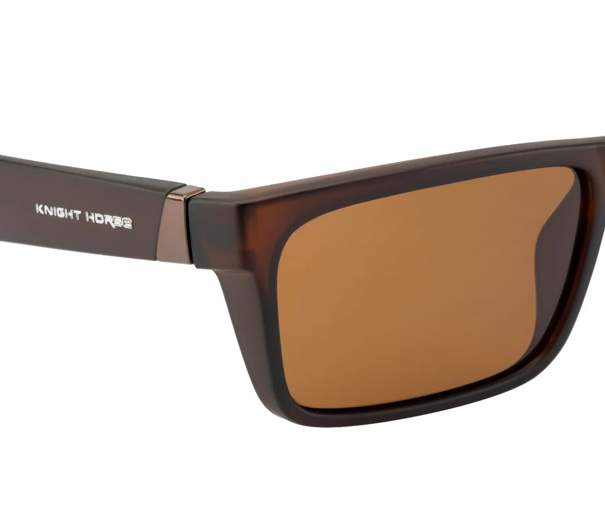Polarized Rectangle Sunglasses - Brown Frame & Lens