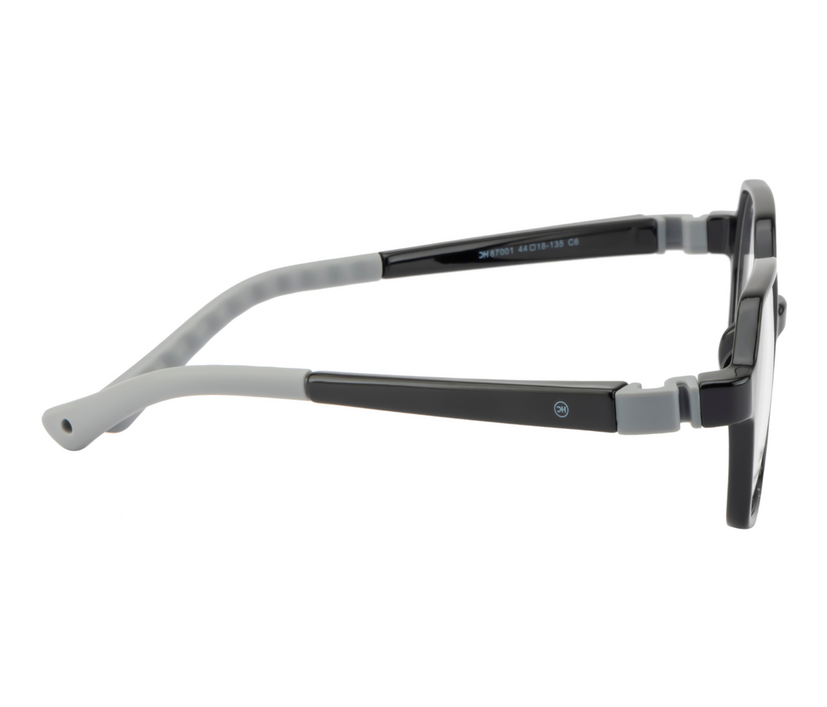 Kids Eyewear Frames in Black with Flexible Hinges - Lightweight