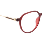 Geometric TR90 Eyewear - Maroon Elegance