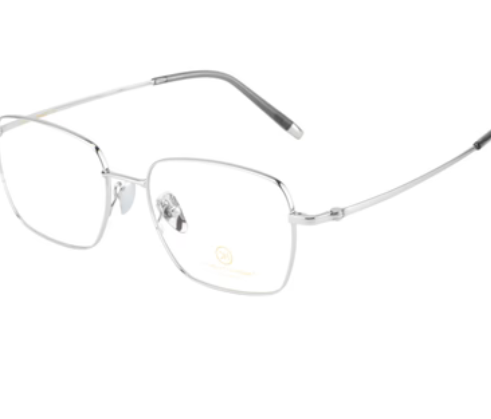 Titanium Elegance: Silver |Square |Full Rim