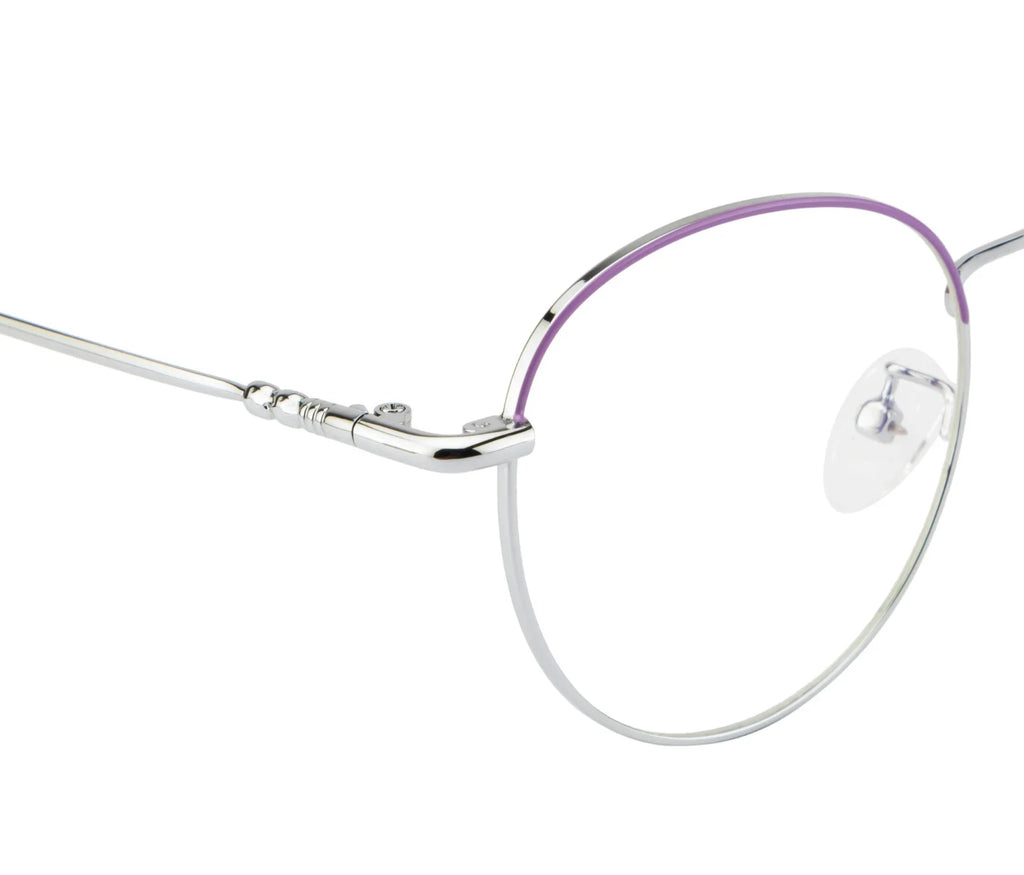 Silver & Purple with Blue Cut Lenses