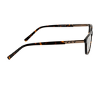 Classic Brown Rectangular Eyewear Frame with Spring Hinges