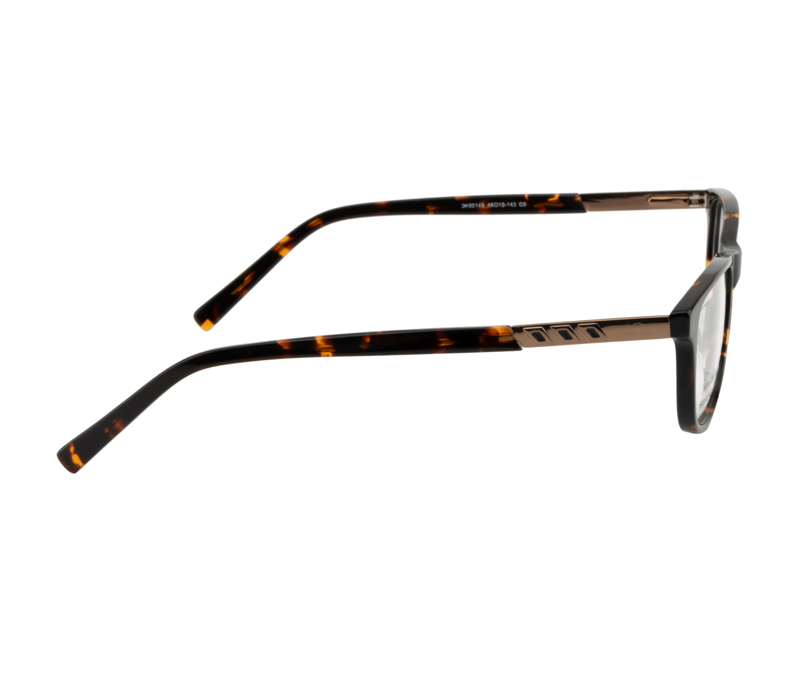 Classic Brown Rectangular Eyewear Frame with Spring Hinges