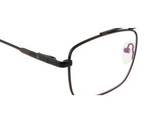 DualTone Rectangle Metal Eyewear with Double Bar Spring Hinges