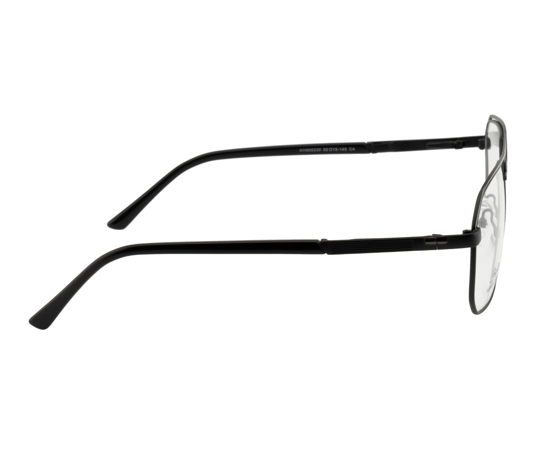 Metal Eyewear - Black Color | Geometric Design | with Spring Hinges | Double Bar