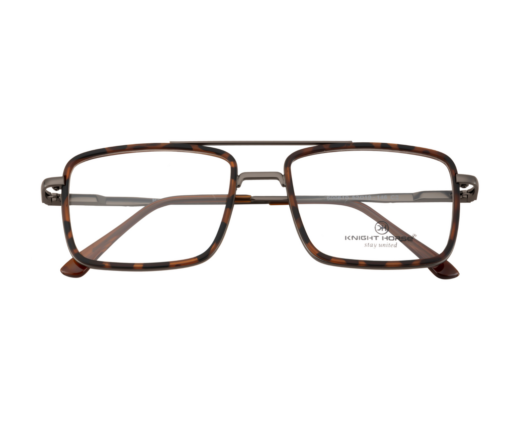 Stylish Brown Frame with Double Bar
