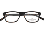 Classic Brown Rectangular Eyewear Frame with Spring Hinges