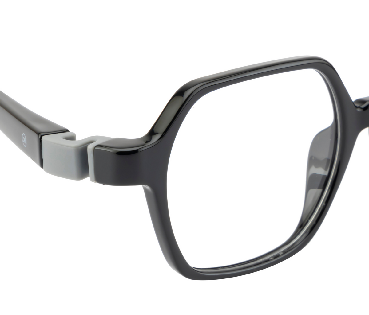Kids Eyewear Frames in Black with Flexible Hinges - Lightweight