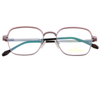 Women's Geometric Metal Eyewear - Purple with Pink