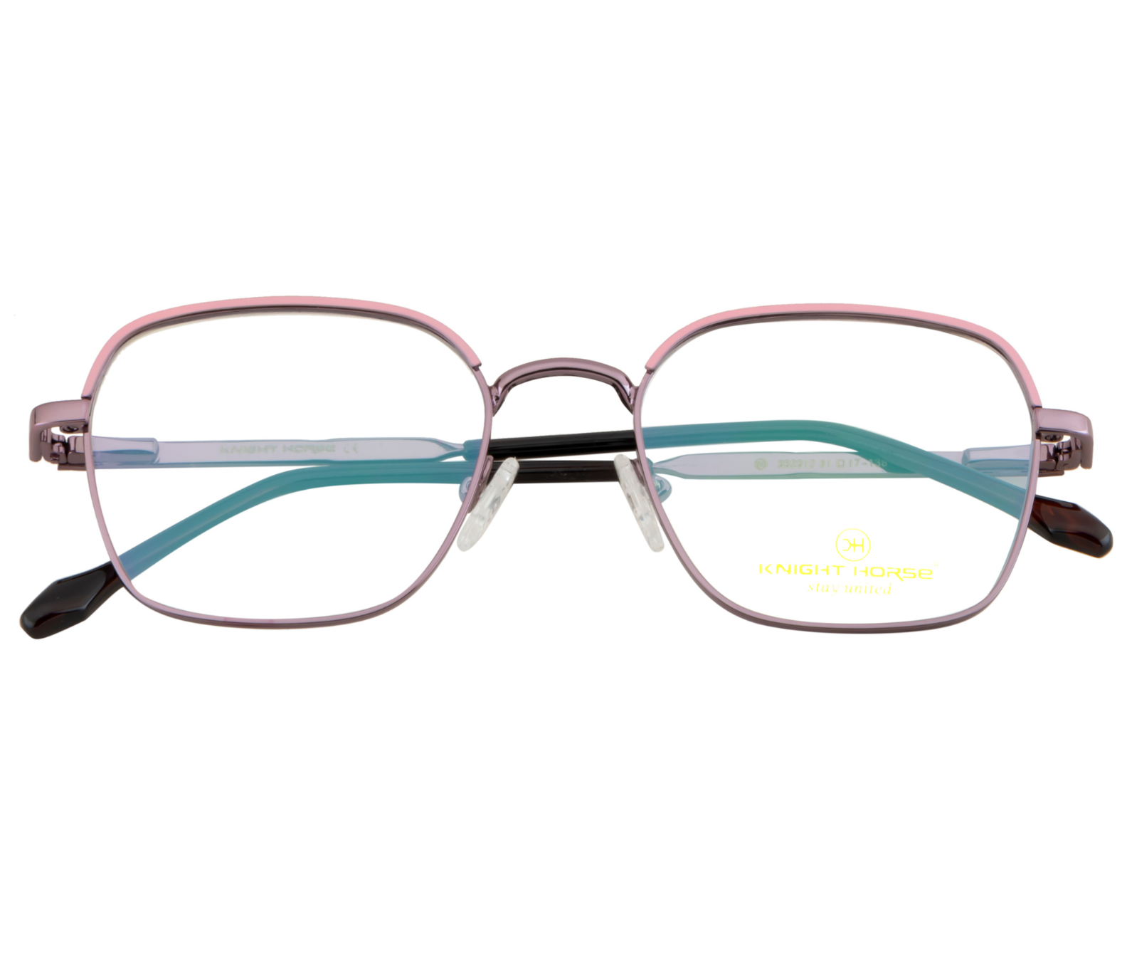Women's Geometric Metal Eyewear - Purple with Pink