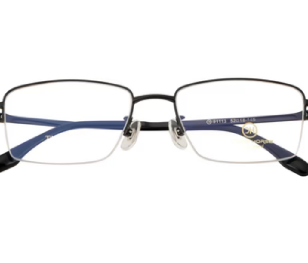 Stealth Rider Titanium Rectangular Eyewear Frame