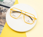 Eyewear Frame in Vibrant Yellow | Hexagonal Shape | Spring