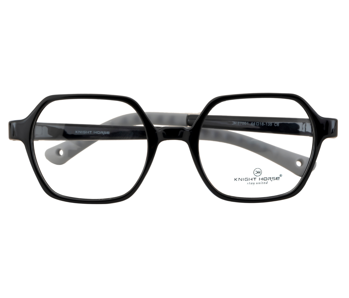 Kids Eyewear Frames in Black with Flexible Hinges - Lightweight