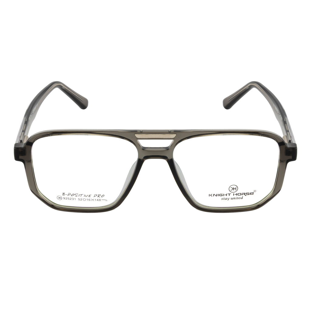 Rectangular Double Bridge Eyeglass Frame