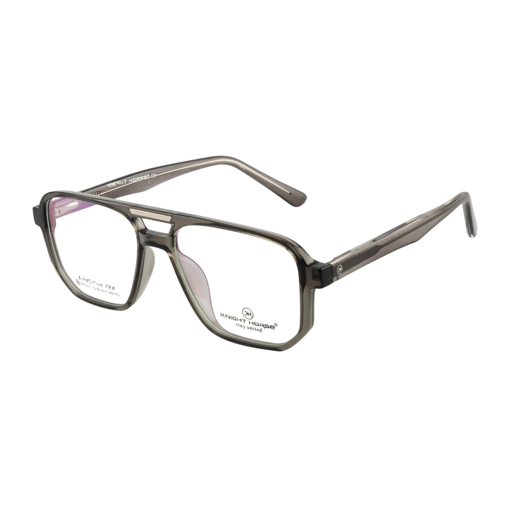 Rectangular Double Bridge Eyeglass Frame
