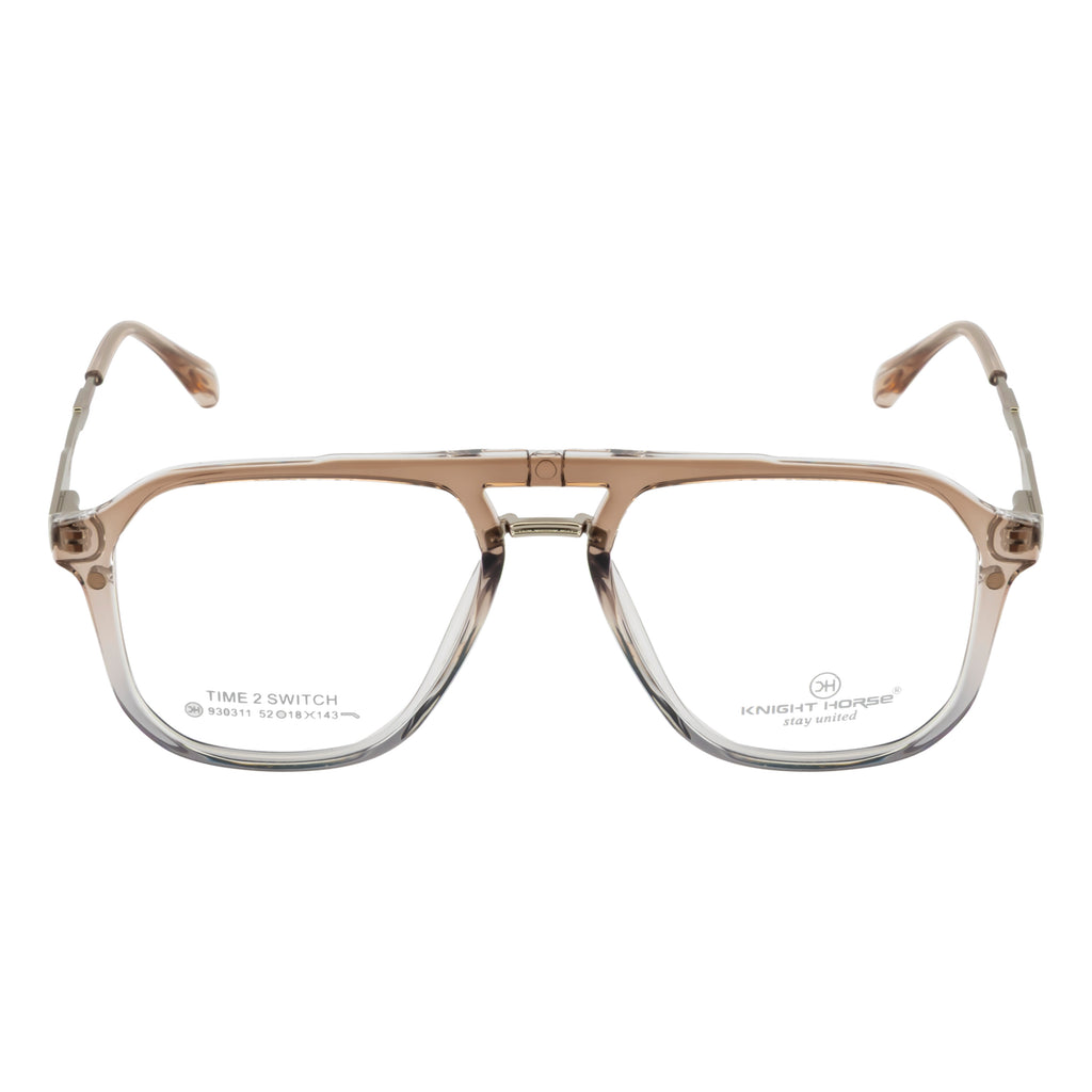 4-in-1 Magnetic Clip-On Eyewear – Clear Square Frame