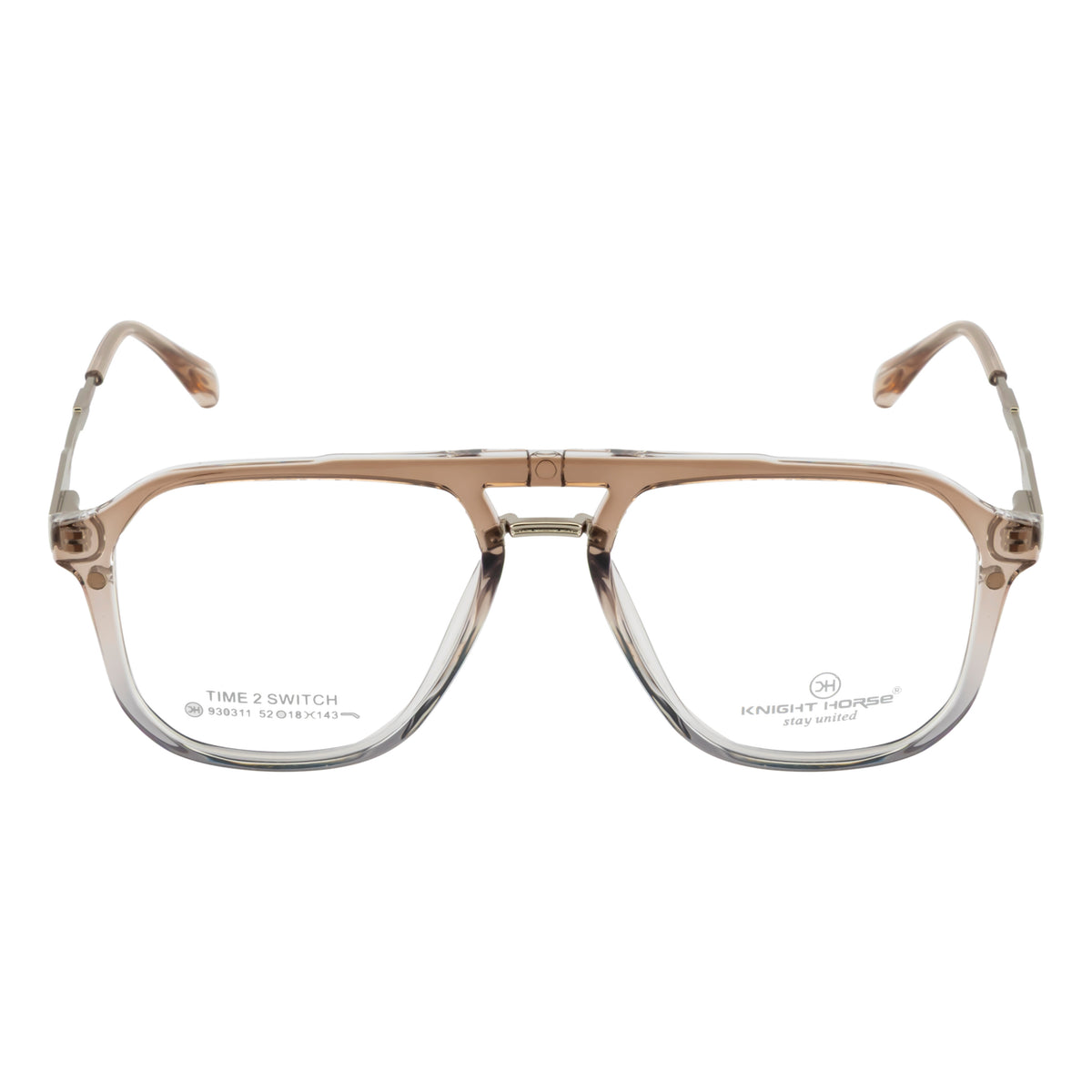 4-in-1 Magnetic Clip-On Eyewear – Clear Square Frame