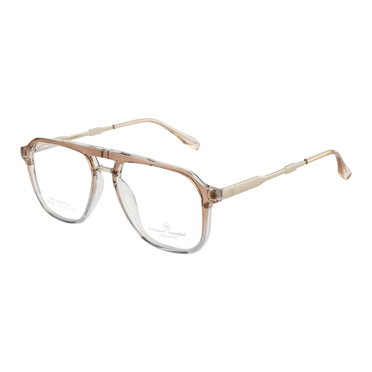 4-in-1 Magnetic Clip-On Eyewear – Clear Square Frame