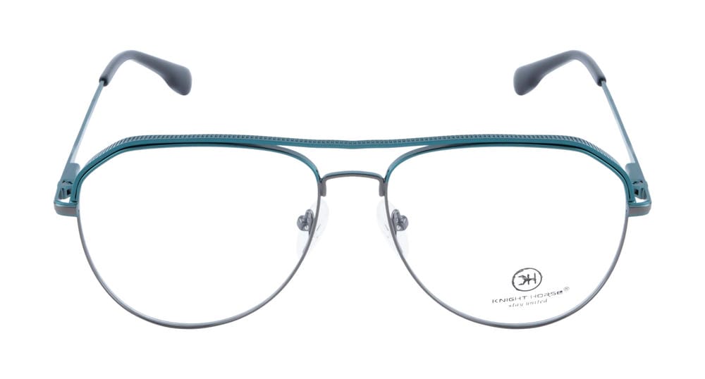 Knight Horse Designer Aviator Double-Bar Men’s Frame – Dual Color Edition