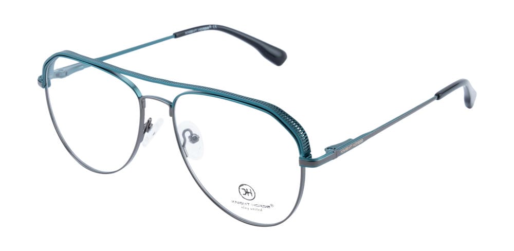 Knight Horse Designer Aviator Double-Bar Men’s Frame – Dual Color Edition