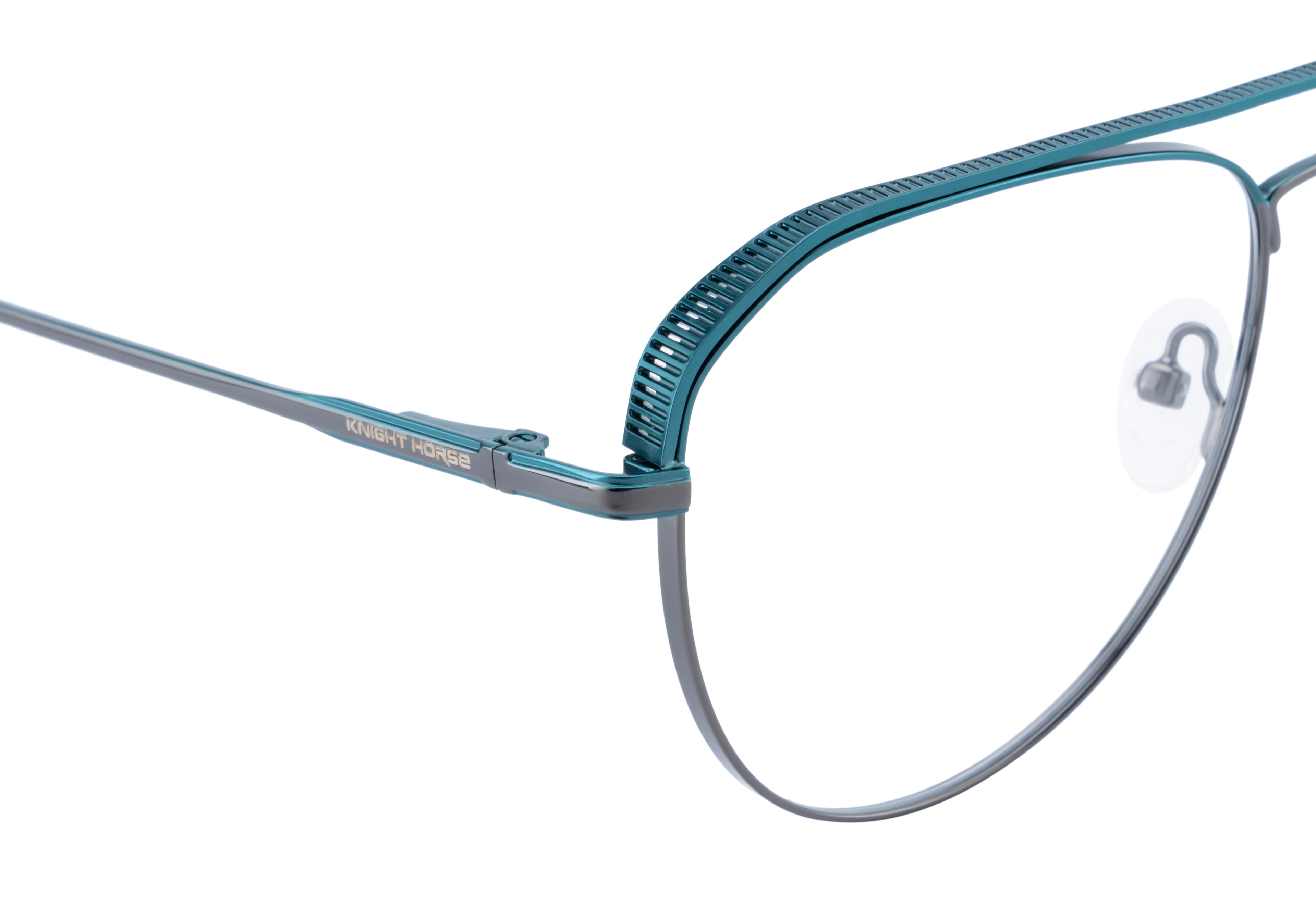 Knight Horse Designer Aviator Double-Bar Men’s Frame – Dual Color Edition