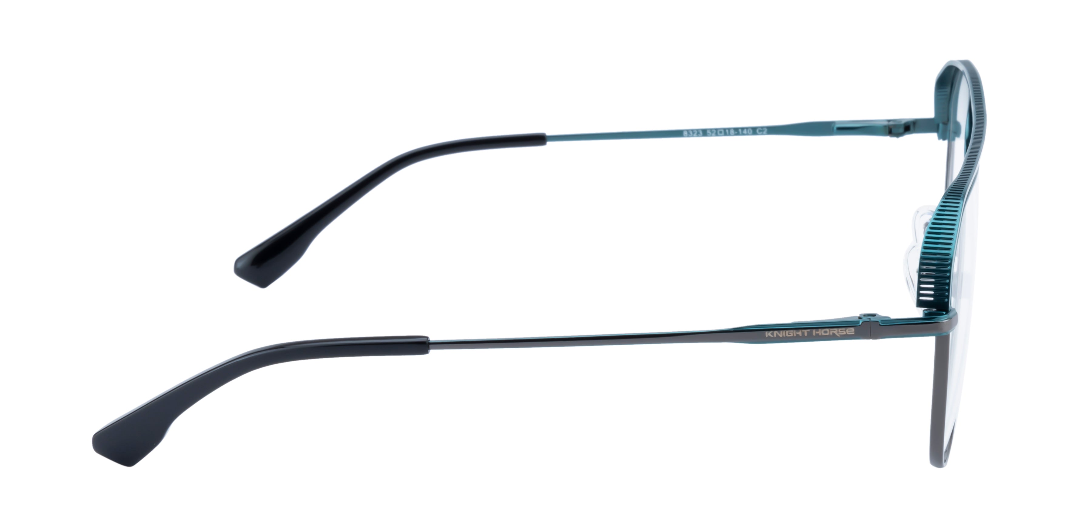 Knight Horse Designer Aviator Double-Bar Men’s Frame – Dual Color Edition