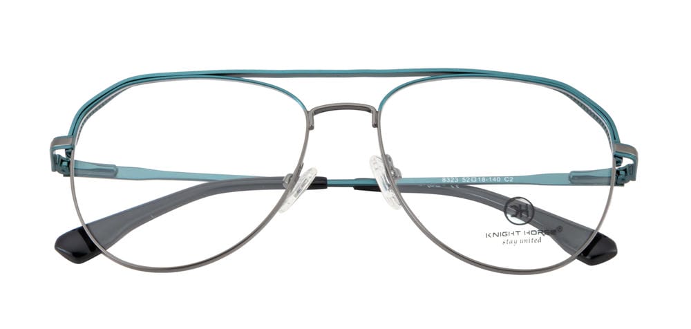 Knight Horse Designer Aviator Double-Bar Men’s Frame – Dual Color Edition