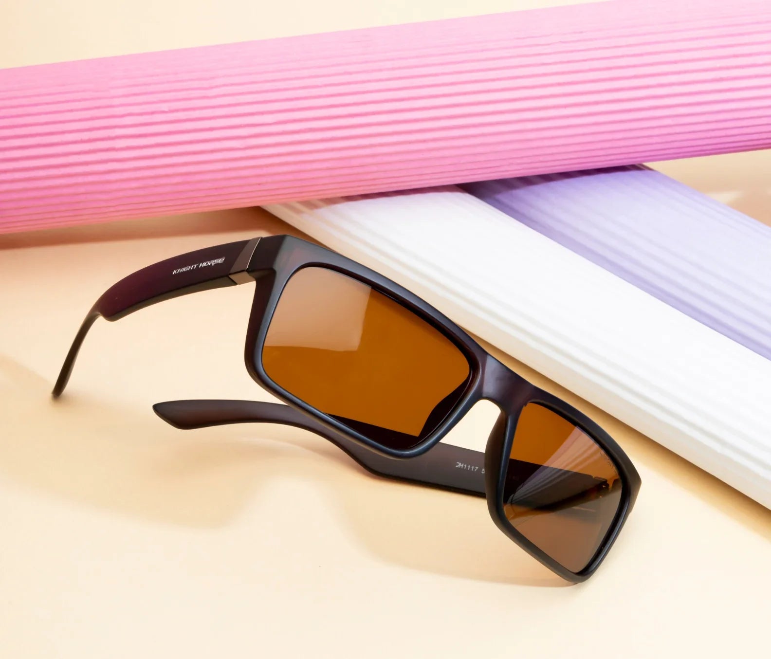 Polarized Rectangle Sunglasses - Brown Frame & Lens