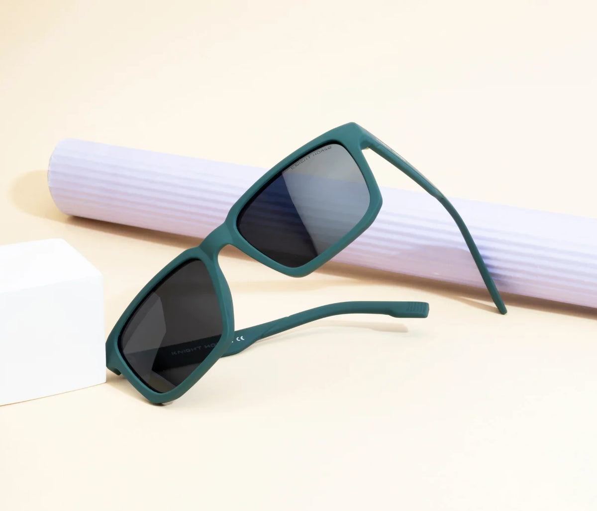 Polarized Sunglasses - Emerald Green with Obsidian Black Lenses