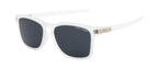 Square Essence Sunglasses - Matte Transparent White| Black Lenses
