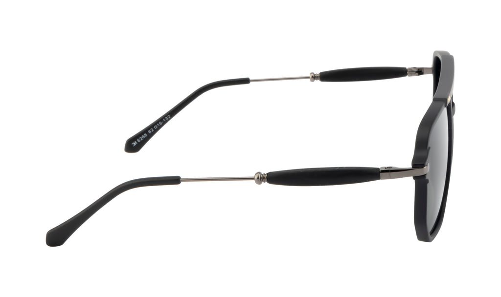 Knight Horse Polarized Black Double-Bar Sunglasses