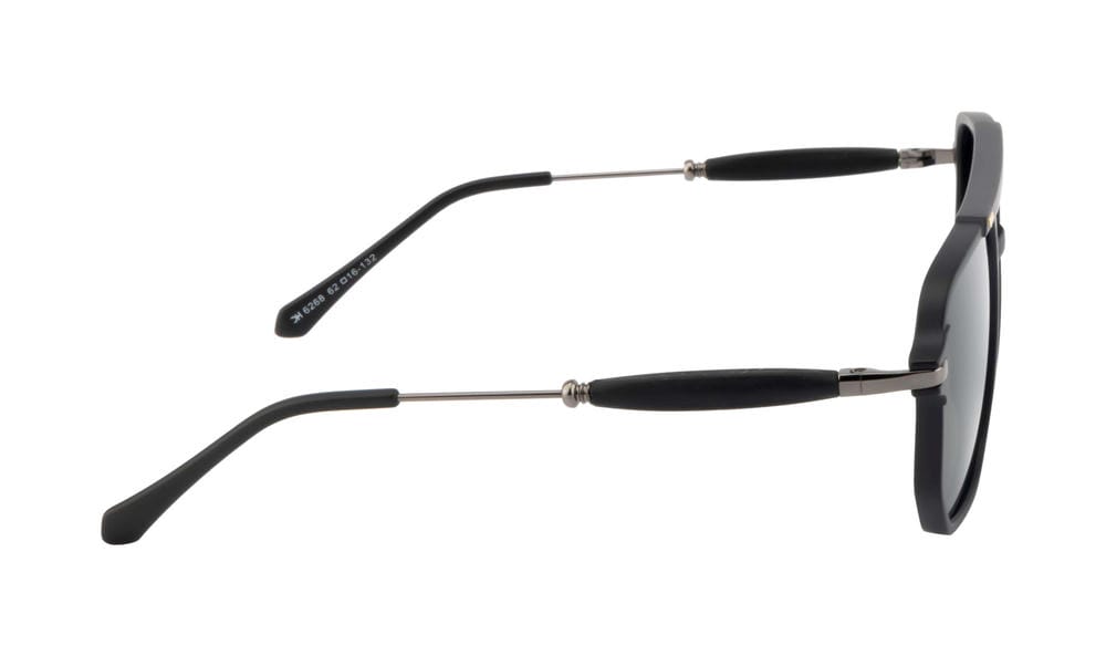 Knight Horse Polarized Black Double-Bar Sunglasses