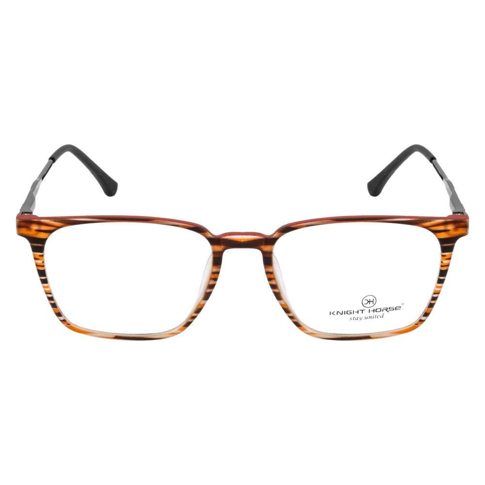 Trendy Unisex Eyewear Frame – Designer Sides & Tiger Look Finish