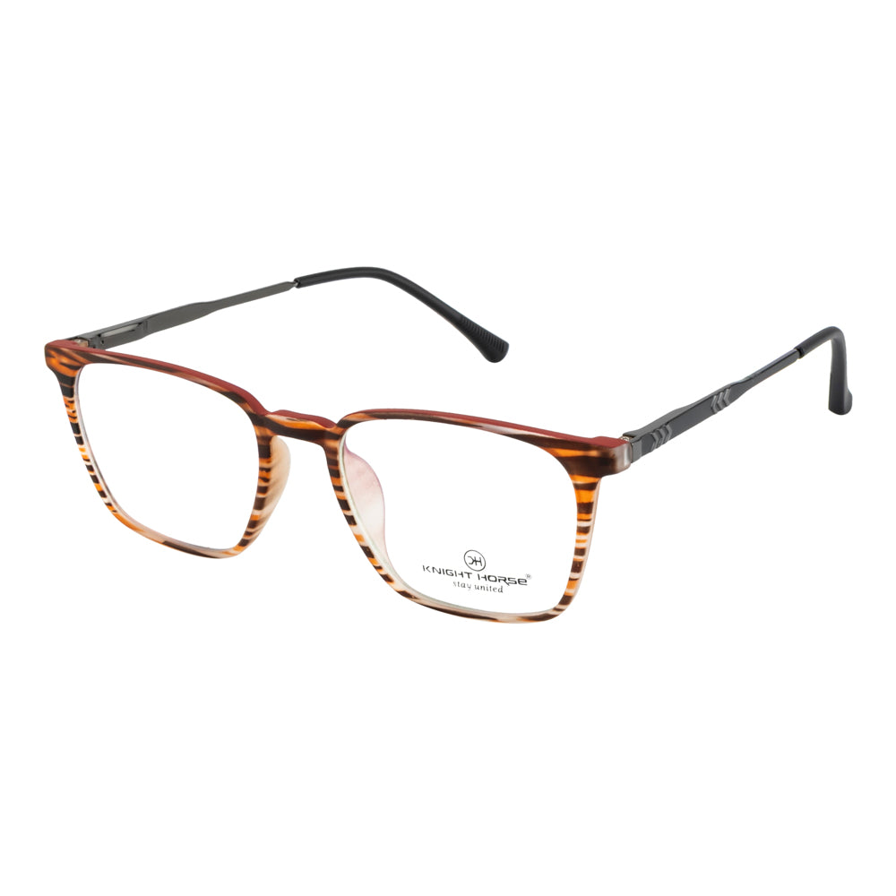 Trendy Unisex Eyewear Frame – Designer Sides & Tiger Look Finish
