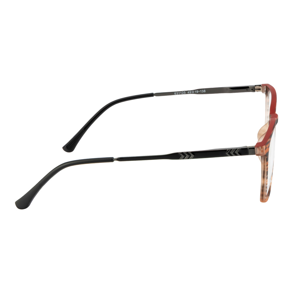 Trendy Unisex Eyewear Frame – Designer Sides & Tiger Look Finish