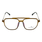 Men’s Designer Eyeglass Frames - Gloss Brown, Modern Look