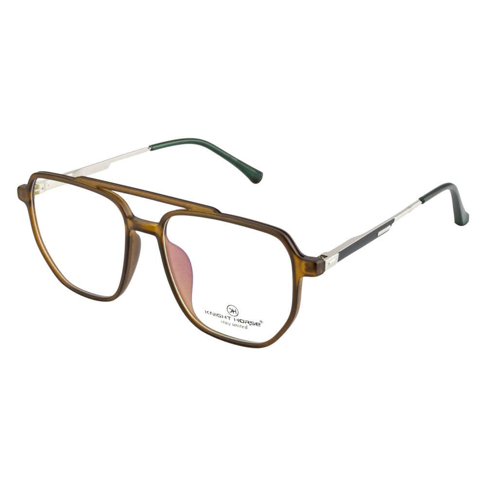 Men’s Designer Eyeglass Frames - Gloss Brown, Modern Look