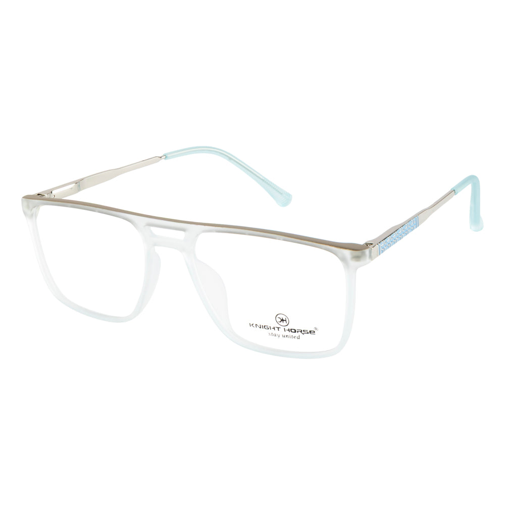 Stylish Transparent Eyewear for Men | Double Bar Frame | Designer Side