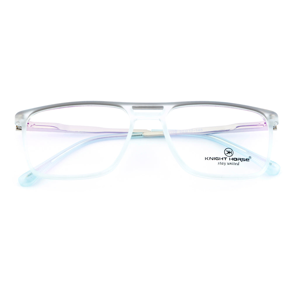 Stylish Transparent Eyewear for Men | Double Bar Frame | Designer Side