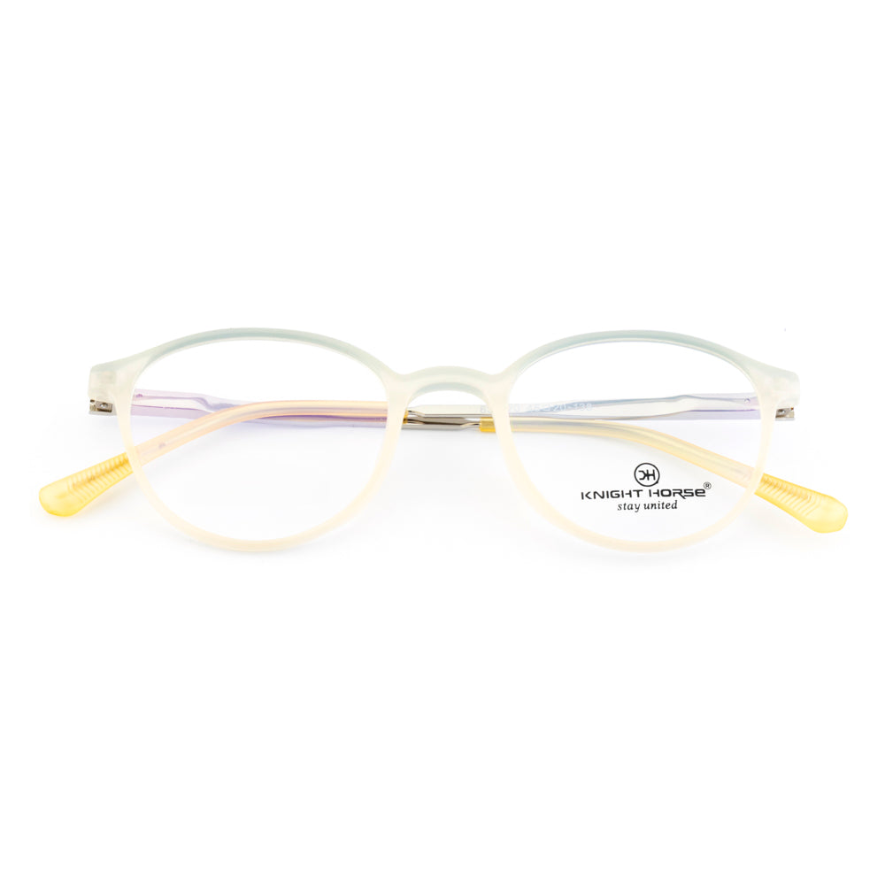 Modern Round Eyewear – Dual Colour Look