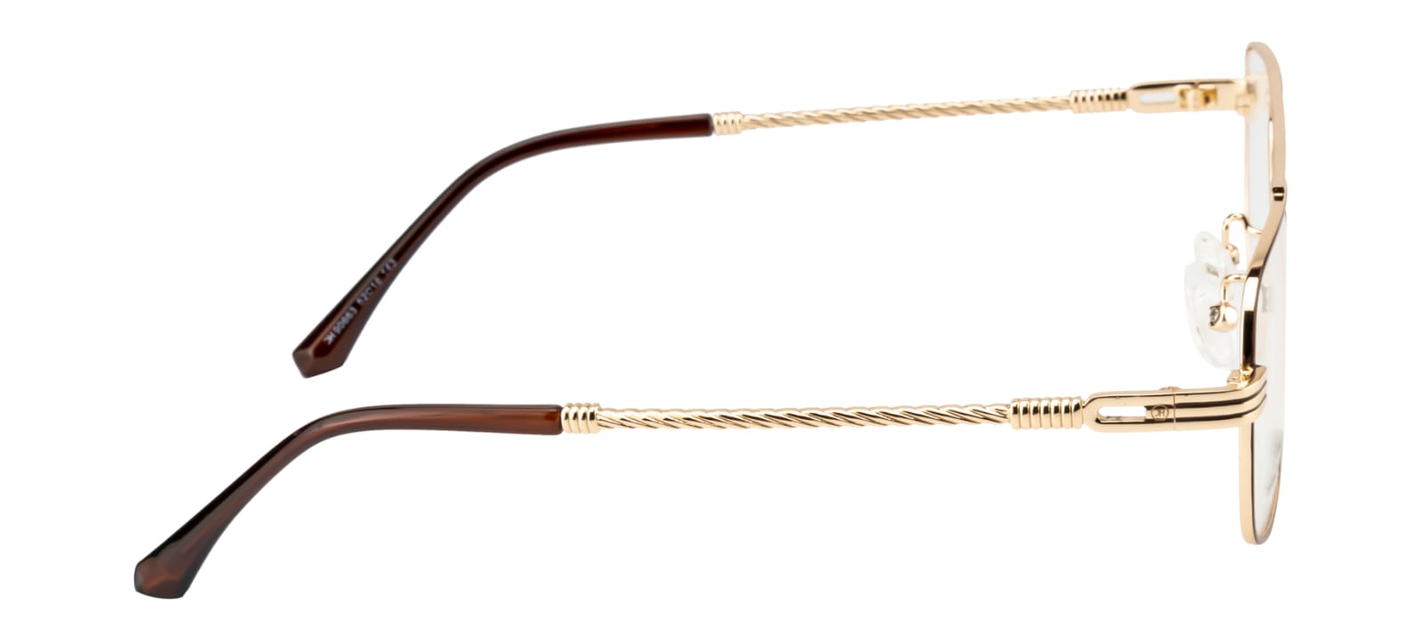 Knight Horse Men’s Premium Metal Eyewear Frame | Golden & Brown Premium Look