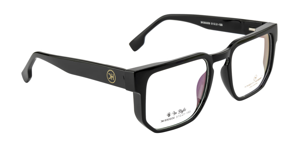 Knight Horse Premium Black Eyewear Frame with Flexible Hinges
