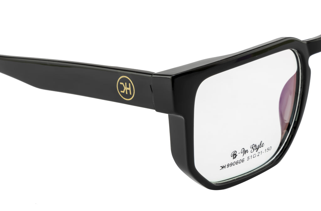 Knight Horse Premium Black Eyewear Frame with Flexible Hinges