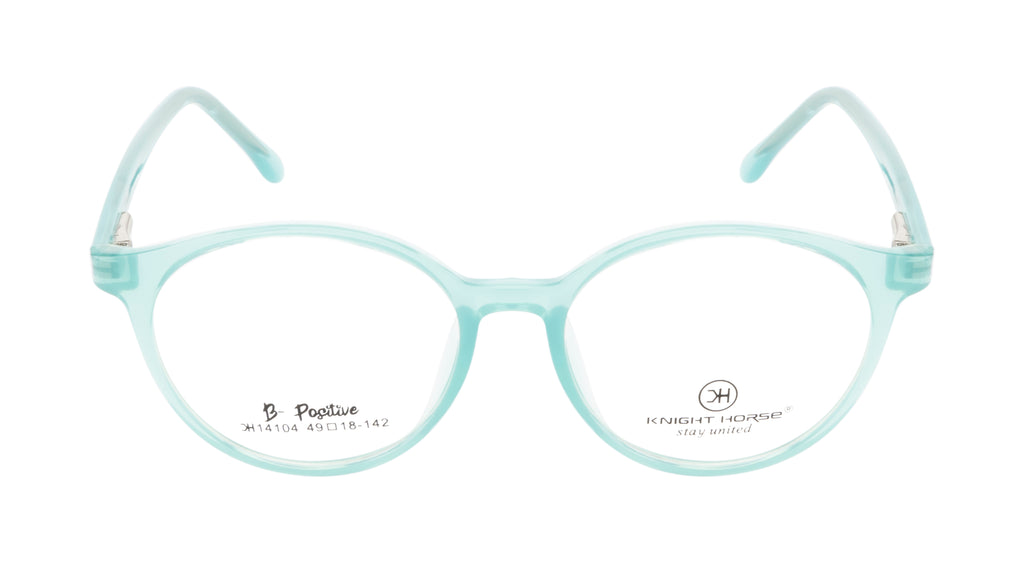 Sleek And Vibrant Tr90 Eyewear Frame In Turkoish Blue With A Glossy Finish