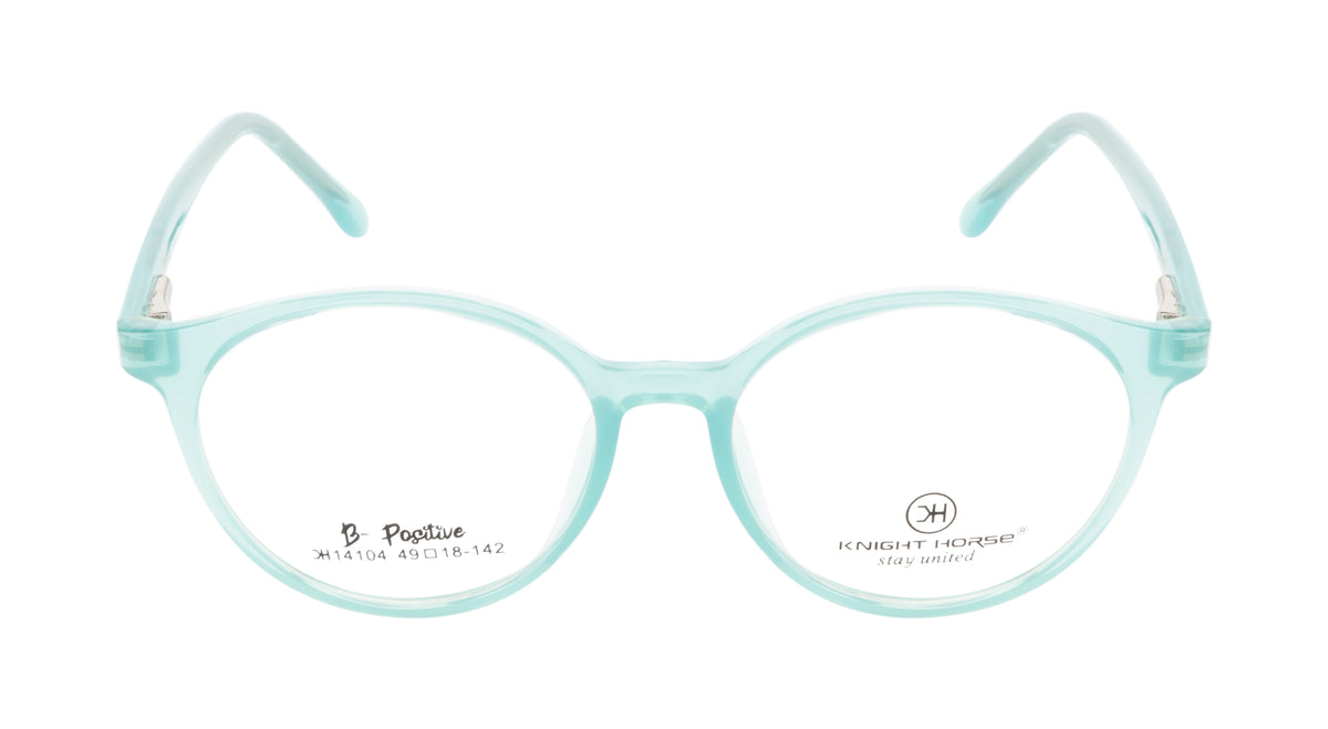 Sleek And Vibrant Tr90 Eyewear Frame In Turkoish Blue With A Glossy Finish
