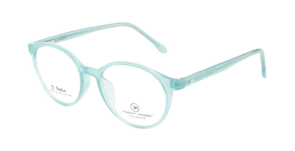 Sleek And Vibrant Tr90 Eyewear Frame In Turkoish Blue With A Glossy Finish