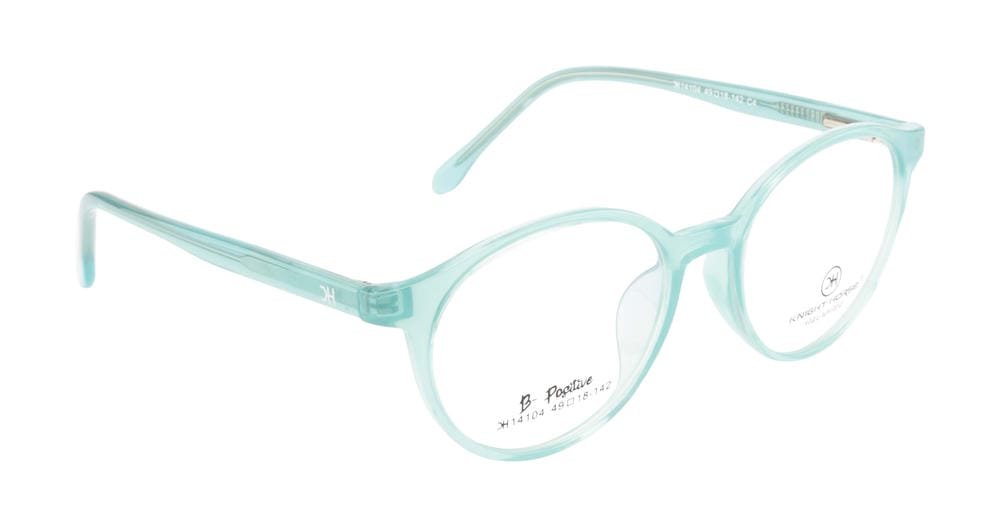 Sleek And Vibrant Tr90 Eyewear Frame In Turkoish Blue With A Glossy Finish