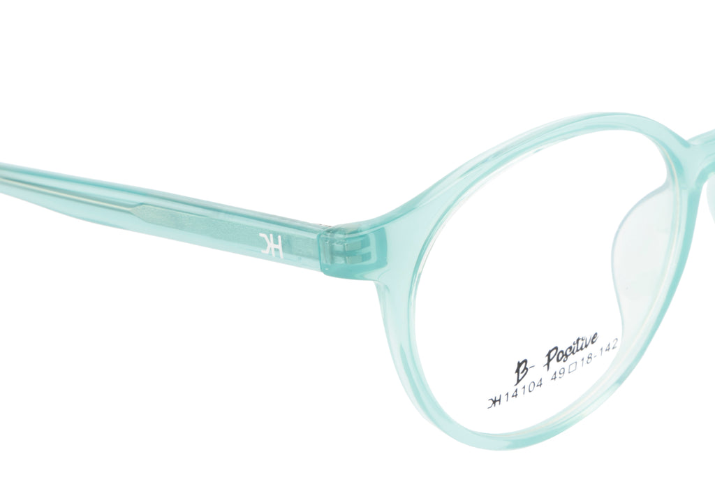 Sleek And Vibrant Tr90 Eyewear Frame In Turkoish Blue With A Glossy Finish