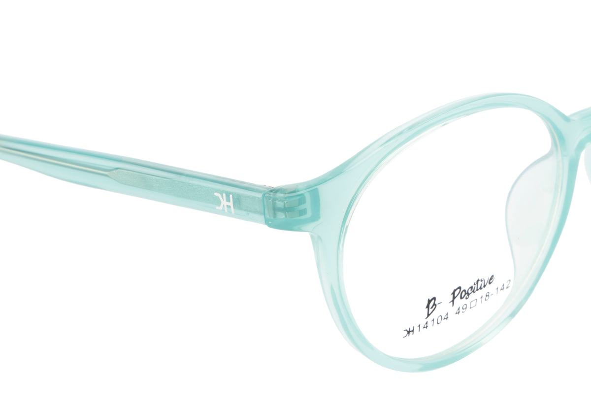 Sleek And Vibrant Tr90 Eyewear Frame In Turkoish Blue With A Glossy Finish