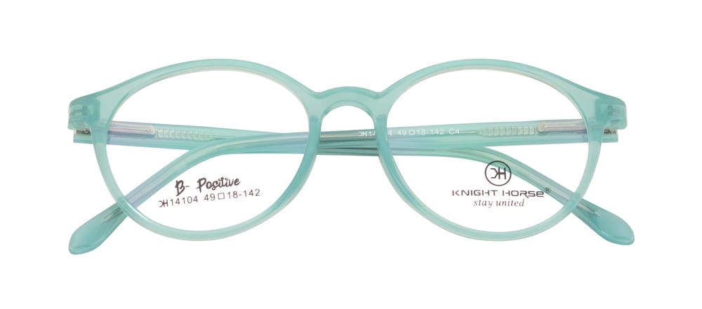 Sleek And Vibrant Tr90 Eyewear Frame In Turkoish Blue With A Glossy Finish